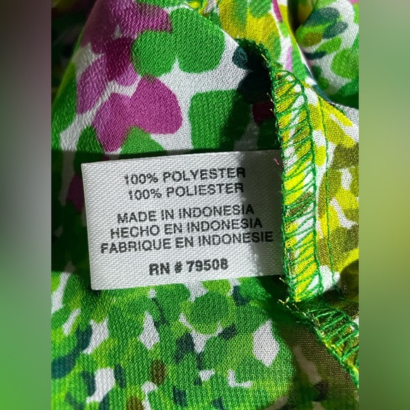 Violet & Claire Green Purple Yellow Sleeveless Blouse - Picture 11 of 12